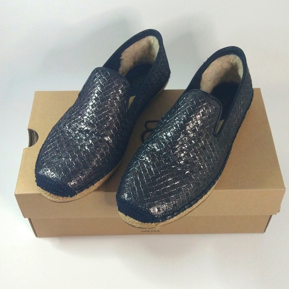 UGG Sandrinne Metallic Bronze Espadrilles